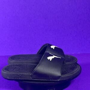 PUMA Youth Black Slide Sandals Shoe Size 11C